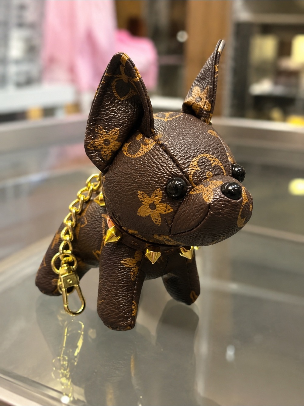 Designer-Style Frenchie Dog Bag Charm Keychain 🐶 - Picture 16 of 17